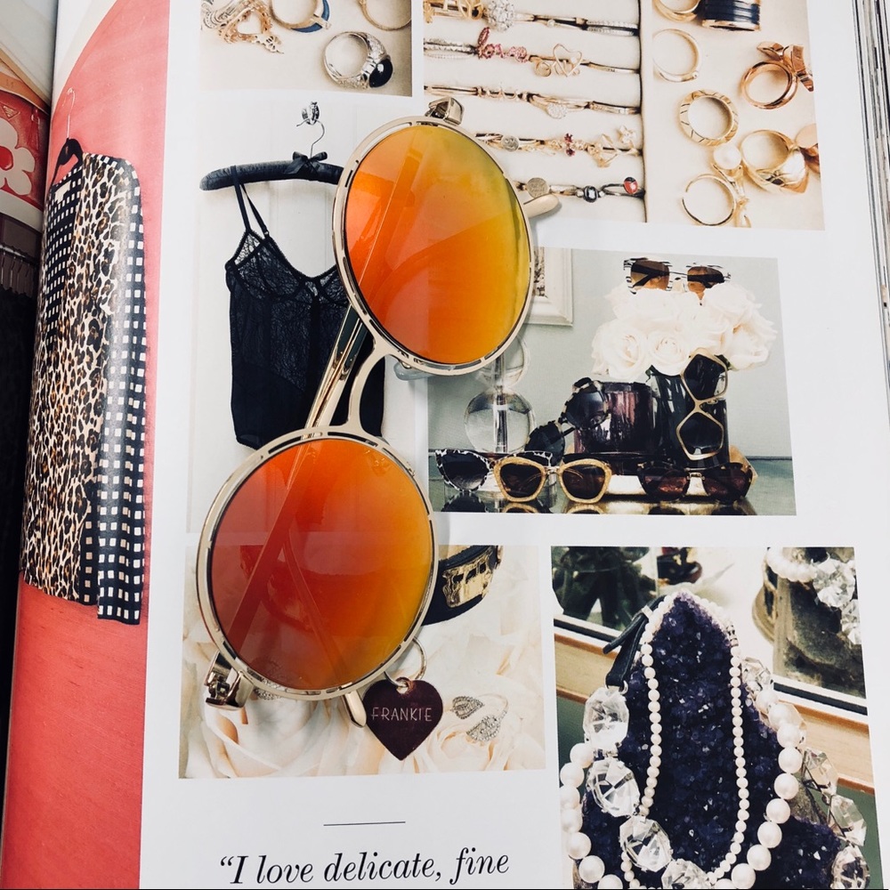 OCEAN DRIVE - SLEEK HALO FLAT ROUND SUNGLASSES